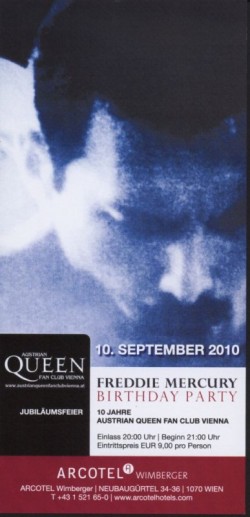 Freddie Mercury Birthday Party 2010 + 10 Jahre A.Q.F.C.V.