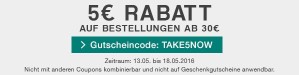 5 EUR Rabatt im Merchandise-Shop