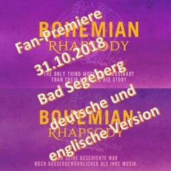 Terminankündigung Fan-Premiere Bohemian Rhapsody