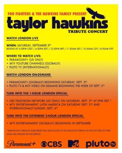 Taylor Hawkins Tribute Concert - Streaming