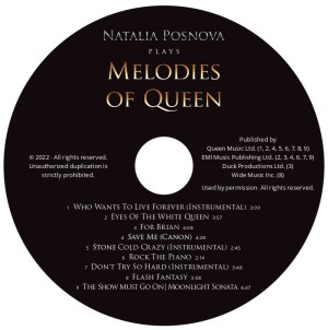 Natalia Posnova: Melodies of Queen - CD