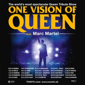 One Vision of Queen feat. Marc Martel - Tourposter