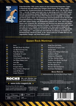Queen: Queen Rock Montreal (ROCKS Edition) - Backcover