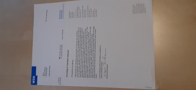 Brief vom WDR